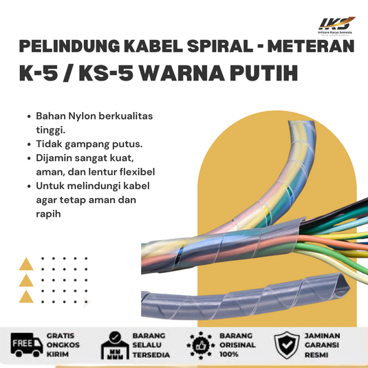 Meteran - Pelindung Kabel Spiral K-5 / K-6 / K-8 / K-10