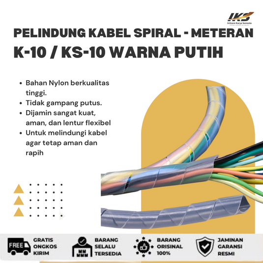 Meteran - Pelindung Kabel Spiral K-5 / K-6 / K-8 / K-10