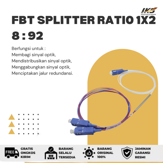 FBT Passive Splitter Ratio SC UPC Berbagai Rasio