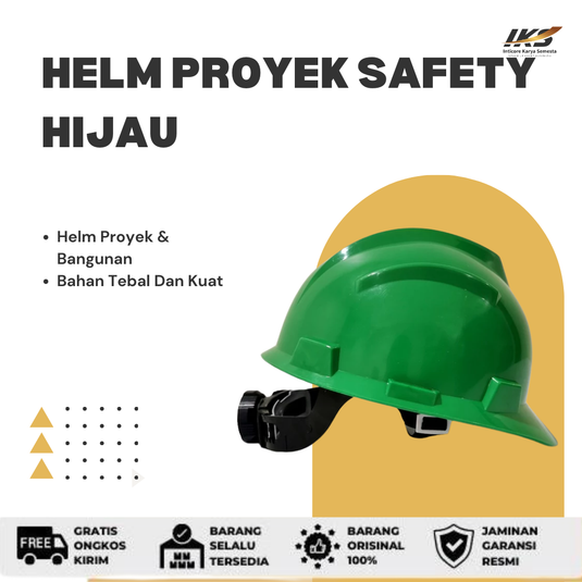 Helm Proyek Safety Merah/ Putih/ Kuning/ Hijau/ Biru/ Orange