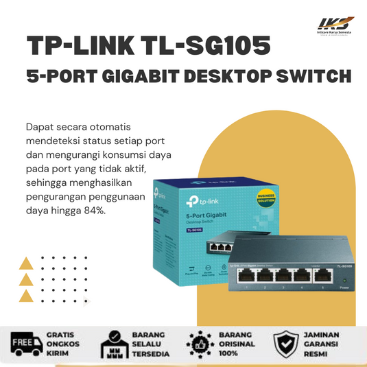 TP-LINK TL-SG105 5-Port Gigabit Desktop Switch
