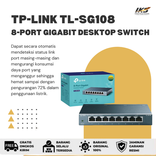 TP-LINK TL-SG108 8-Port Gigabit Desktop Switch