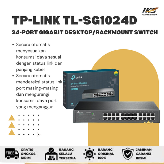 TP-LINK TL-SG1024D 24-Port Gigabit Desktop / Rackmount Switch