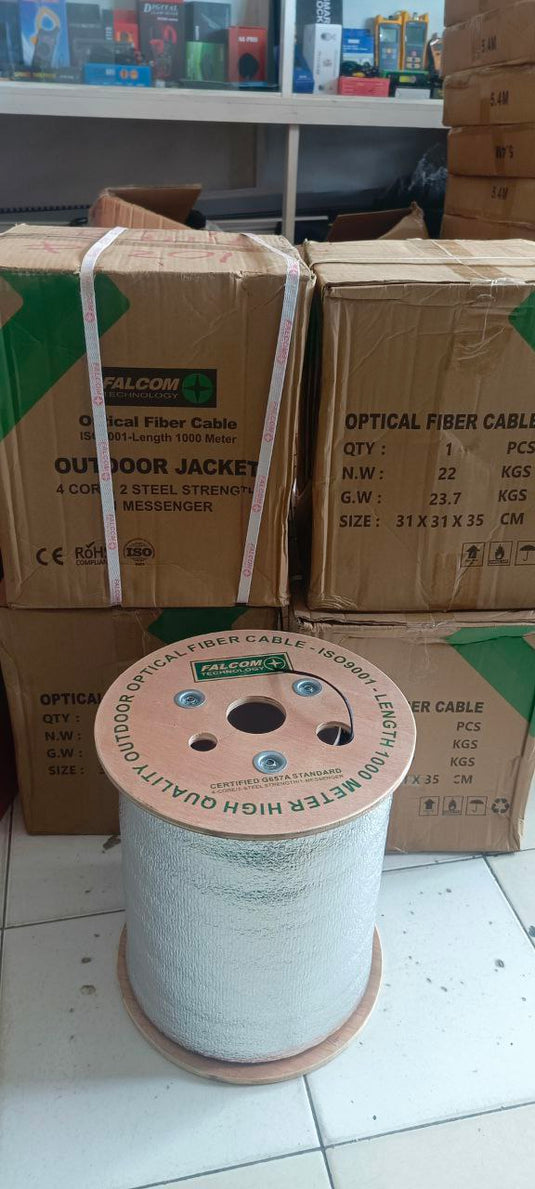 FALCOM - Kabel FTTH Drop Cable Haspelan 1000m