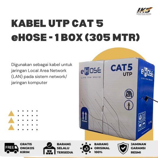 eHOSE Kabel UTP CAT 5 -- 1 BOX (305 meter)