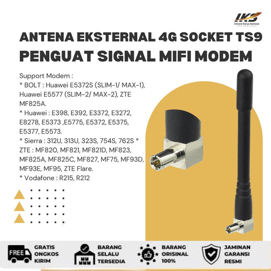 Antena Portable CRC9 & TS9 Penguat Signal Mifi Modem Huawei E5372 E5577 E8372