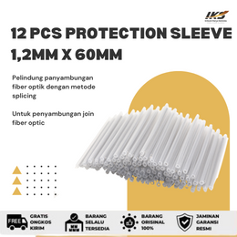 12pcs 1,2mmX60mm Protection Sleeve Kecil Optical Fiber Heat Shrink Pipe Fusion Splice