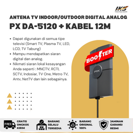 Antena TV Indoor/Outdoor Digital Analog PX DA-5120