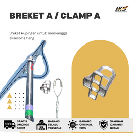 Braket A / Clamp A Aksesoris Tiang