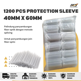 1200 pcs Protection Sleeve Kecil 4mm x 60mm Optical Fiber Heat Shrink Pipe Fusion Splice