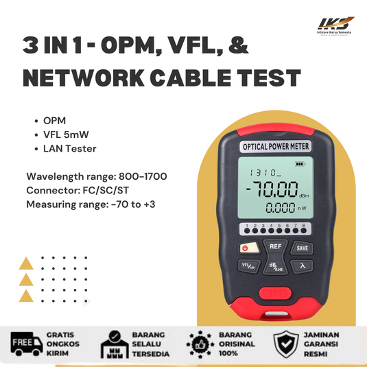 3 in 1 Premium - OPM, VFL, & Network Cable Test