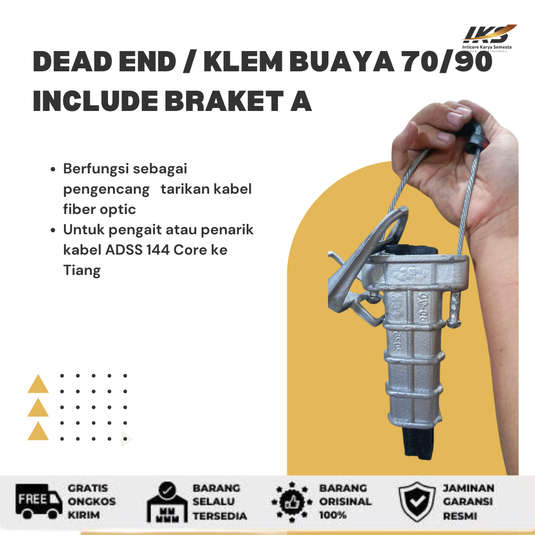 Dead End / Klem Buaya 70/90 Include Braket A