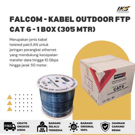 FALCOM Kabel FTP CAT 6 Outdoor Double Jacket