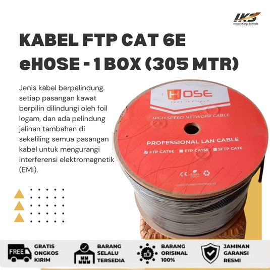 eHOSE Kabel FTP CAT 6e -- 1 BOX (305 meter)